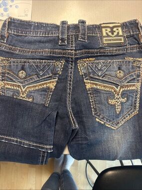 Rock Revival Men’s dark wash 31 -Charlot-Straight leg